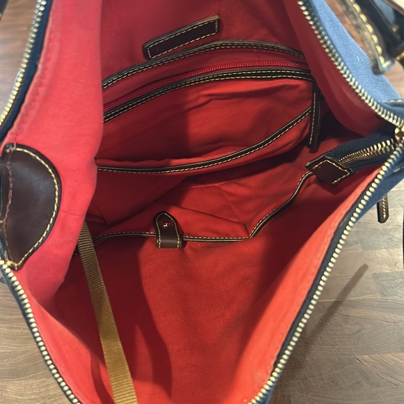 Dooney & Bourke, Co Large Canvas Bag Dark Navy - Picture 4 of 9